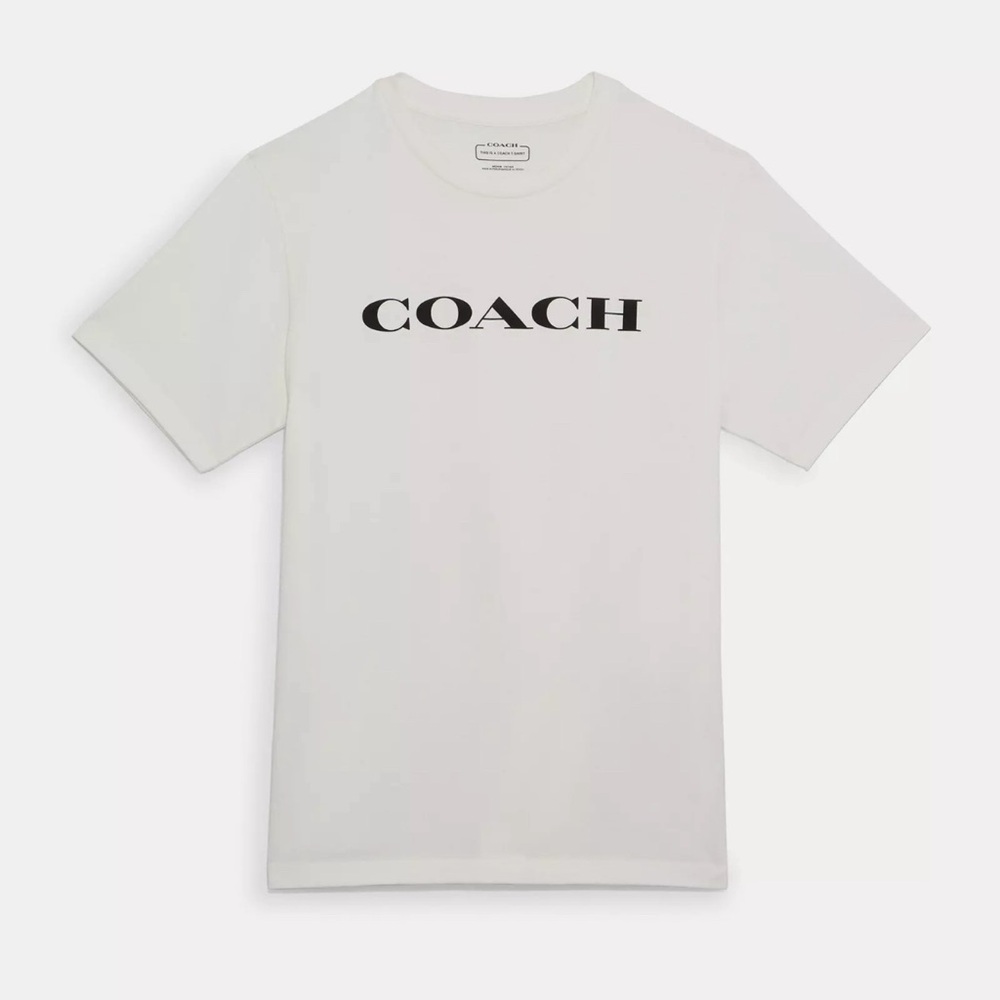 COACH Essential T Shirt In Organic Cotton New! L